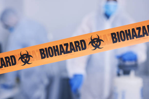 Professional Biohazard Cleanup technician working in Milledgeville, GA